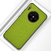 Voor Huawei Mate 30 Pro schokbestendige stoffen textuur PC + TPU beschermhoes (groen)