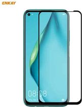 Voor Huawei P40 Lite ENKAY Hat-Prince Volledige lijm 0.26mm 9H 2.5D Gehard glas Volledige dekking Film