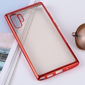 Ultradunne galvaniseren Soft TPU beschermende achterkant van de behuizing voor Galaxy Note 10 Pro (rood)