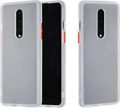 Voor OnePlus 8 Skin Hand Feeling Series Anti-fall Frosted PC + TPU beschermhoes (wit)