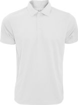 Fruit Of The Loom Heren vochtafvoerend poloshirt met korte mouwen (Wit)