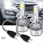 H7 LED lampen (set 2 stuks) CANbus Geschikt 4300k Naturel Wit 8000LM IP68 72 Watt , Motor / Auto / Scooter / Dimlicht / Grootlicht / Koplampen / Auto / Autolamp / Autolampen / Lamp