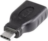 Renkforce USB 3.2 Gen 1 (USB 3.0) Adapter [1x USB-C stekker - 1x USB 3.2 Gen 1 bus A (USB 3.0)] Met OTG-functie, Vergulde steekcontacten