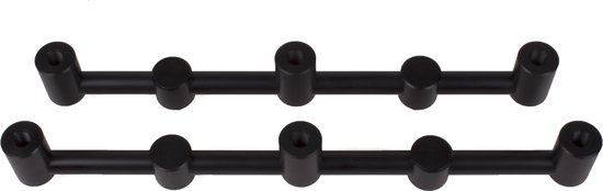 Faith Buzz Bar Set 2 Connection - 3-Rod - Zwart - Zwart - Buzzerbar - Hengelsteun voor 3 hengels - Karper van Faith — afbeelding 3