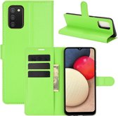 Book Case - Samsung Galaxy A02s Hoesje - Groen