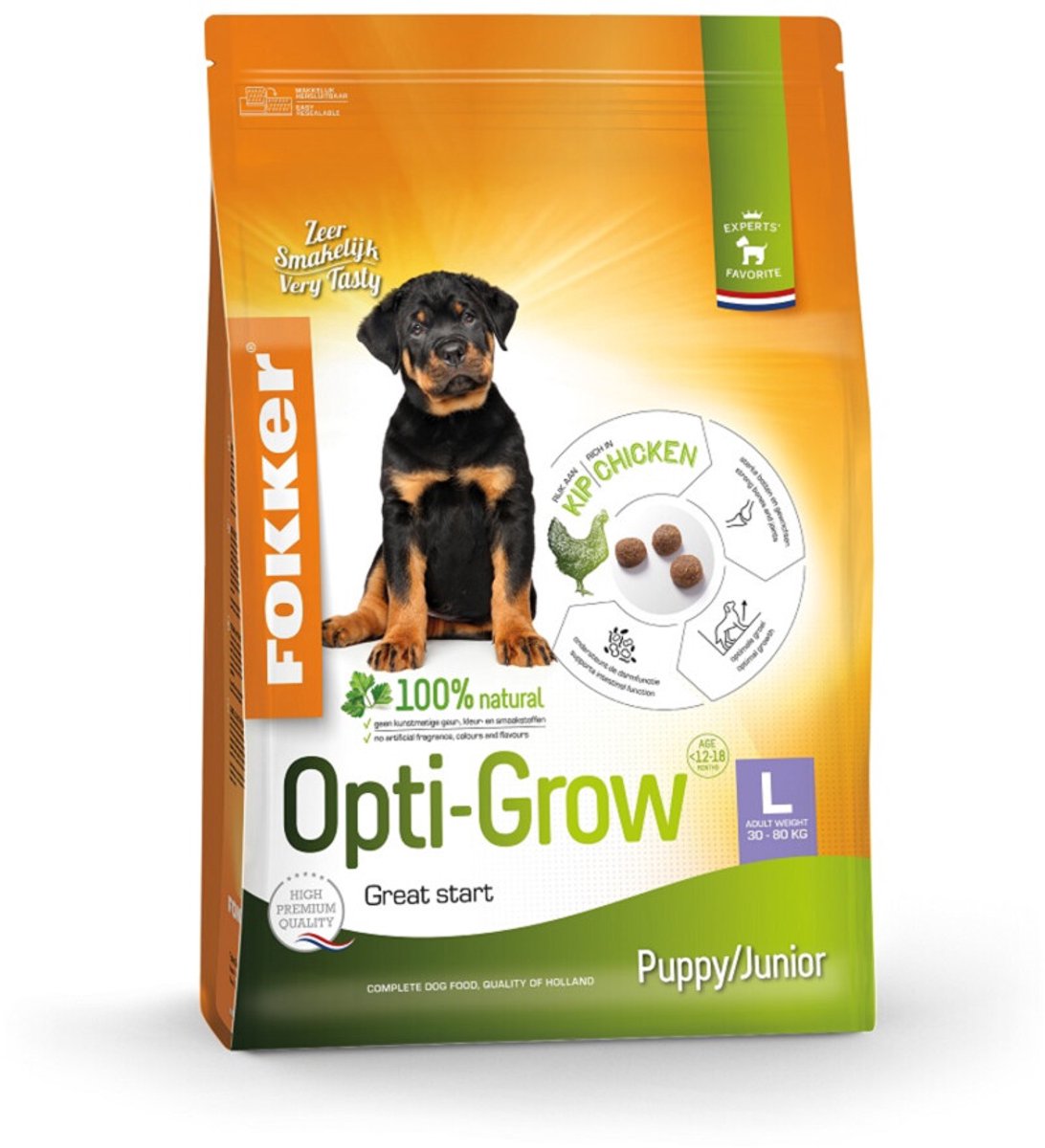 3x Fokker Dog Opti-Grow L 2,5 kg
