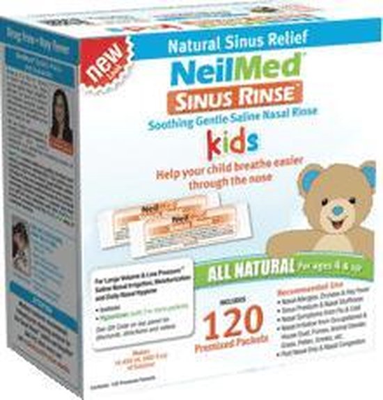 NeilMed - Kids nasaal spoelzout - voor neusdoche - voor kinderen - verkouden verstopte neus hooikoorts