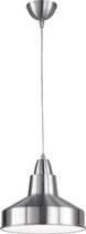 LED Hanglamp - Torna Budio - E27 Fitting - 1-lichts - Rond - Mat Nikkel - Aluminium