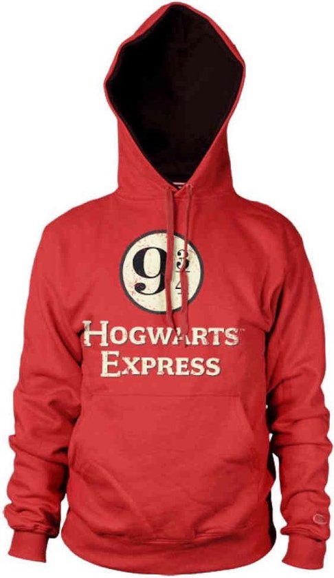 Harry Potter Hoodie/pull -L- Hogwarts Express Platform 9-3/4 Rouge