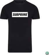 Subprime - Heren Tee SS Shirt Block Black - Zwart - Maat L