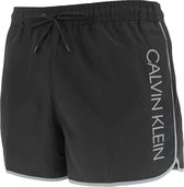 Calvin Klein side tape logo runner zwemshort zwart - XL