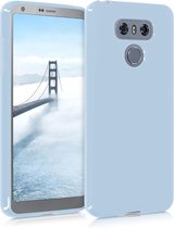kwmobile telefoonhoesje voor LG G6 - Hoesje voor smartphone - Back cover in mat lichtblauw