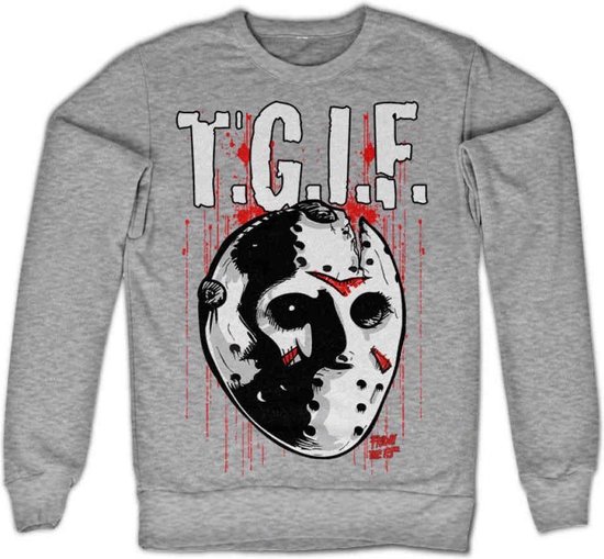 Friday The 13th Sweater/trui -S- T.G.I.F. Grijs