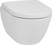 Ben Segno Hangtoilet - met Toiletbril - Compact Xtra Glaze+ Free Flush - Mat Wit - WC Pot - Toiletpot - Hangend Toilet