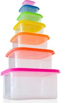 Herzberg 7-in-1 Square Food Storage Container Set