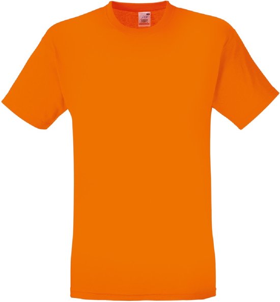 Fruit Of The Loom Heren Screen Stars Origineel Vol Cut T-shirt met korte mouwen (Oranje)
