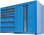 Datona® Werkplaatskasten set PRO - Blauw