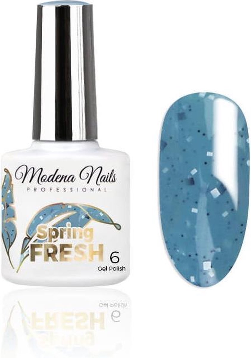 Modena Nails UV/LED Gellak – Spring Fresh #06 - Blauw - Glanzend - Gel nagellak - Gel nagellak