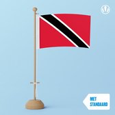Tafelvlag Trinidad en Tobago 10x15cm | met standaard