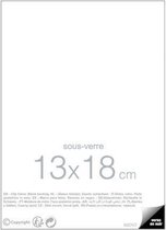 Frame onder glas 13x18 cm transparant