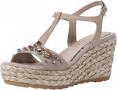 Marco Tozzi BY GUIDO MARIA KRETSCHMER Dames Sandaaltje 2-2-88304-26 341 beige F-breedte Maat: 37 EU