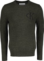 Calvin Klein Pullover - Slim Fit - Groen - XL