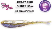 Crazy Fish Glider - 9 cm - 3d - swamp pearl - floating