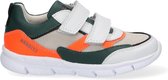 Braqeez 421341-600 Jongens Lage Sneakers - Wit/Multi - Leer - Klittenband