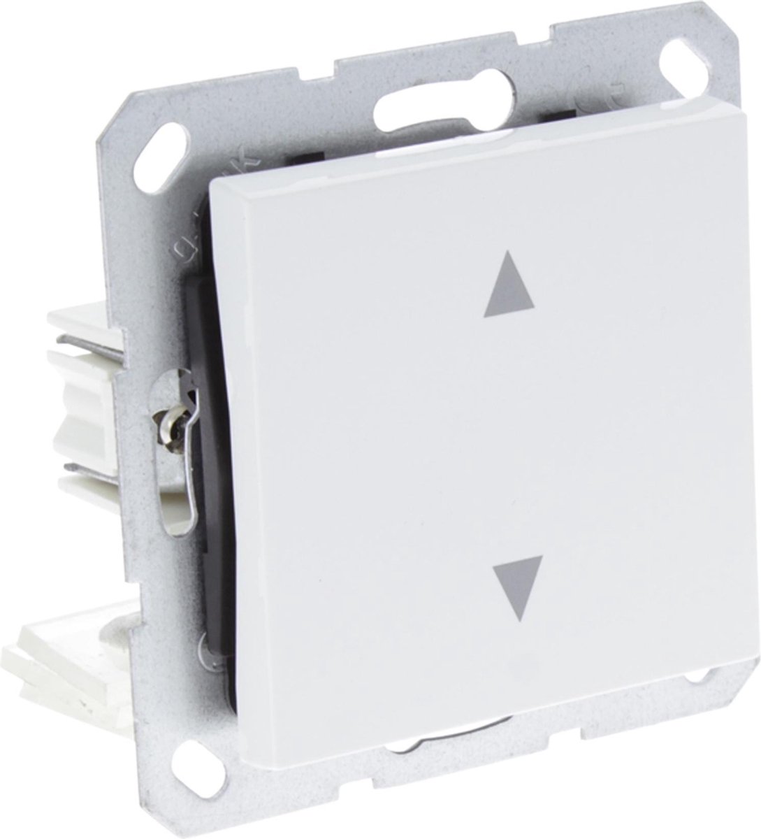 Q-Link S-Line jalouzieschakelaar - inbouw - druk - polarwit