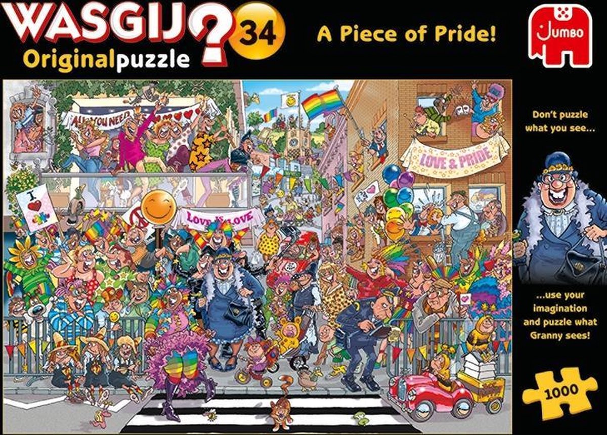 Wasgij Original 34 Een stukje Pride! puzzel - 1000 stukjes | bol.com