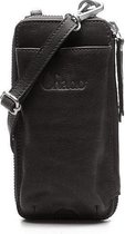 Chabo Bags Fiesta - Telefoontasje - Crossbody - Leer -Black