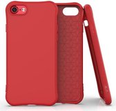 GadgetBay Soft case TPU hoesje voor iPhone 7, iPhone 8 en iPhone SE 2020 - rood