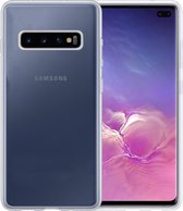 Samsung S10 Hoesje Siliconen Case Cover - Samsung Galaxy S10 Hoesje Cover Hoes Siliconen - Transparant