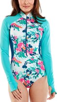 Coolibar - UV badpak met lange mouwen voor dames - Escalante - Floral Posy - maat M