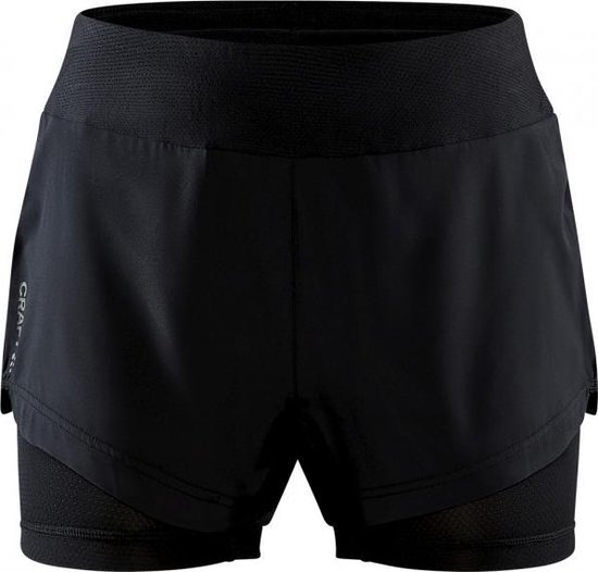 Craft Adv. Essence 2in1 Short Dames - Sportbroeken - zwart - Vrouwen