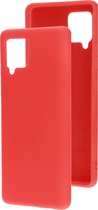 Mobiparts Siliconen Cover Case Samsung Galaxy A42 (2020) Scarlet Rood hoesje