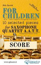 "For Children" by Bartók - Sax Quartet (AATT) 5 - Score of "For Children" by Bartók - Sax Quartet AATT