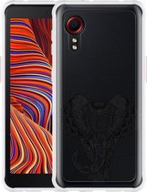 Hoesje Geschikt voor Samsung Galaxy Xcover 5 - Elephant Mandala Black