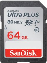 SanDisk Ultra Flashgeheugenkaart - 64 GB SDXC UHS-I-geheugenkaart