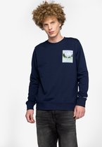 A-dam Bob Ross Painting - Sweater - Katoen - Trui - Dames en Heren - Donker Blauw - L