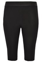 Yoek | Grote maten - dames fietsbroek trend slim fit - zwart