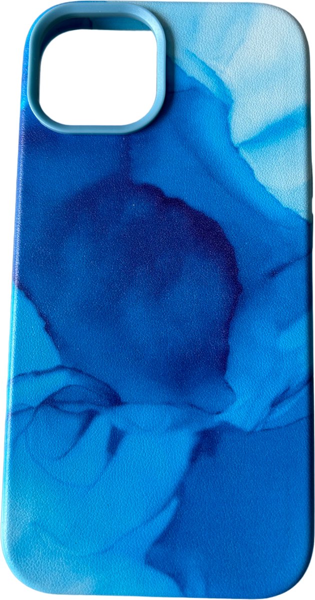 Hoogwaardige TPU Camouflage back cover hoesje - Militair Camouflage Patroon - Commander - Geschikt voor Appel iPhone 14 Pro Max - Blauw
