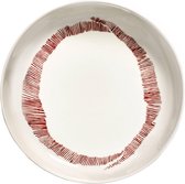 SERAX - Feast by Ottolenghi - Assiette haute L 22x22cm blanc Swirl-Strip