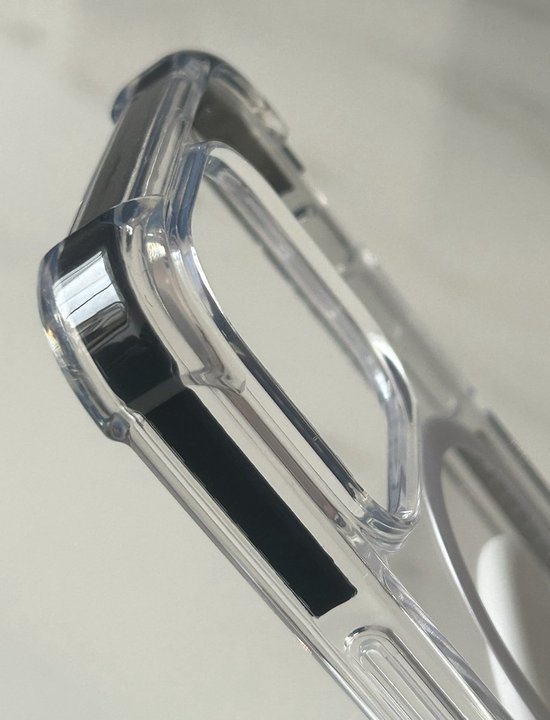 Coque arrière magnétique anti-choc de qualité Premium - Chargement sans fil - Convient pour Apple iPhone 15 Pro - Zwart