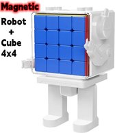 MoYu MeiLong 4x4 M Speed Cube + Robot Display Box - Doublewsgifts.nl