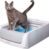 Bac à litière pour chat autonettoyant - Système automatique avec litière jetable et litière en cristal - Hygiénique et absorbante - 2ème génération