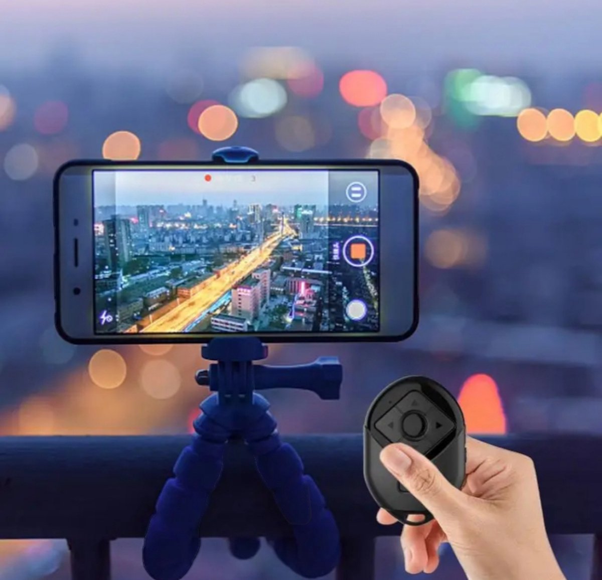 Bluetooth Compatibele Afstandsbediening -Selfistick Knop - Draadloze Controller - Zelfontspanner - Camera - Stick Sluiter Release - Telefoon Selfie Voor Tik Tok Voor Smartphone /Tablet - Voor Android /Apple -