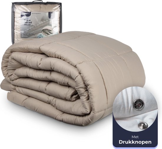 4-Seizoenen Dekbed 200x200 cm - Zomerdekbed en Warm Dekbed - Anti