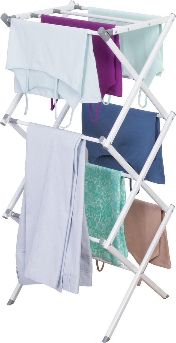 Goedkoopste wasdroogrek met grote capaciteit opgewaardeerde versie, droogrek kleding, waslijn roestvrij staal, vouwen binnen en buiten