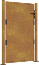 vidaXL - Poort - 105x130 - cm - cortenstaal